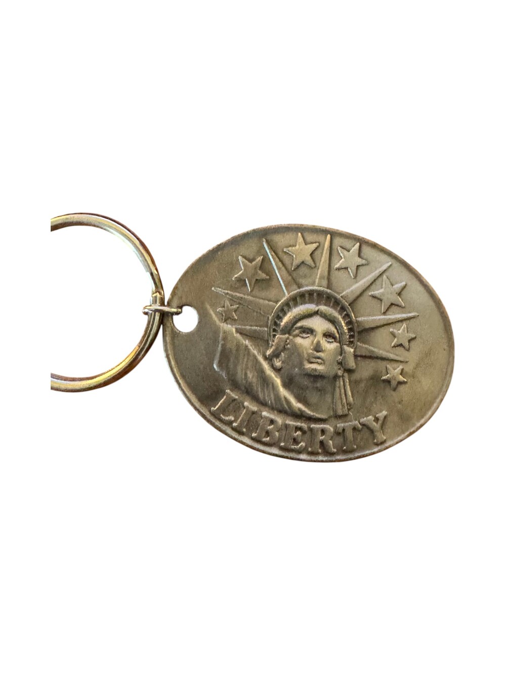 Bag Charm Key Ring Statue of Liberty Detailed Engraving